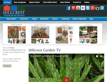Tablet Screenshot of hillcrestgarden.com
